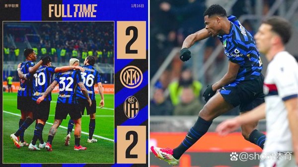 太阳城娱乐APP 意甲-劳塔罗进球邓弗里斯立功 国米战平博洛尼亚2-2