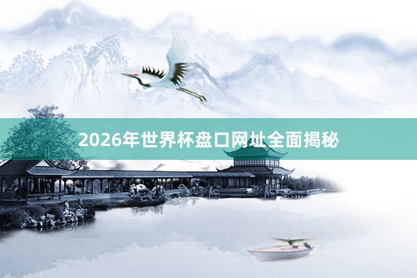 2026年世界杯盘口网址全面揭秘